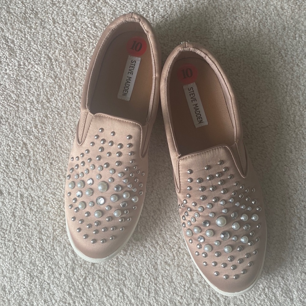 Blush Pink Loafer Sneakers